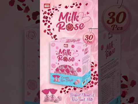 Unboxing Hugs Milk Rose - Creamy Rose Delight Truffles Box | Rose Chocolates #chocolate #shorts