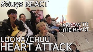 [ADORBS] LOOΠΔ/Chuu (이달의 소녀/츄) - Heart Attack (5Guys MV REACT)