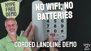 Big Button Landline Phone for Seniors - Close Look at Sacumea