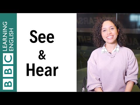See & Hear: How to use verbs of perception - English In A Minute