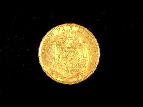 Belgium 20 Francs 'Leopold III' Gold Coin, Minted in 1882, Brilliant Uncirculated Condition. (0.1867 Oz)