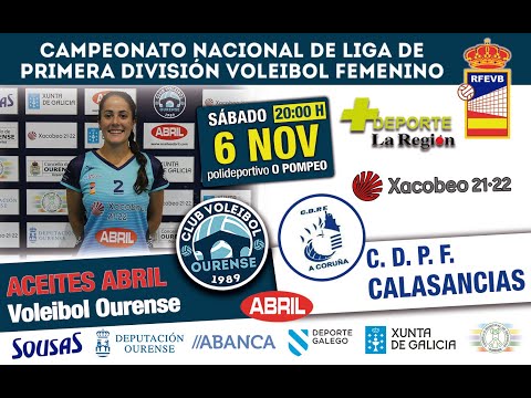 ACEITES ABRIL VOLEYOURENSE Vs CIDADE A CORUÑA CLASANCIAS
