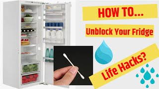 How to: Unblock a Fridge. EASY PEASY!!