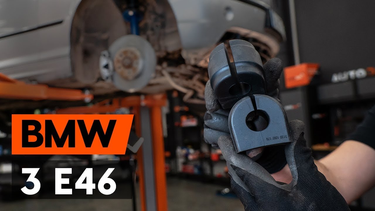 Hoe stabilisatorstang rubbers vooraan vervangen bij een BMW E46 touring – vervangingshandleiding