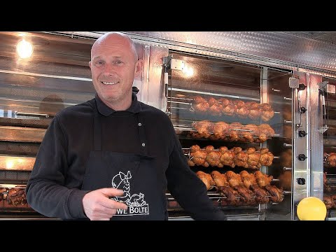 Witwe Bolte "2 Halbe" am Hähnchenwagen /Freundlichster Verkäufer in Hildesheim (Spaßvideo) Juni 2024