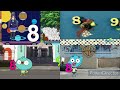 Sesame Street S Parade Of Numbers Number 20 Comparison Original LoveLive NickToons CN