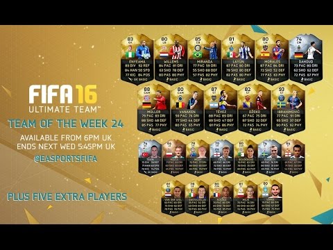Fifa 16 TOTW 24 Ft IF Tevez, SIF Ibrahimovic, SIF Muller, IF Dzeko & More!
