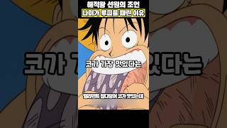 루피가 나미한테 쳐맞은 이유