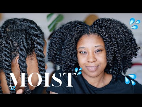 Moisturise DRY Natural Hair In 4 Easy Steps 🔢|...