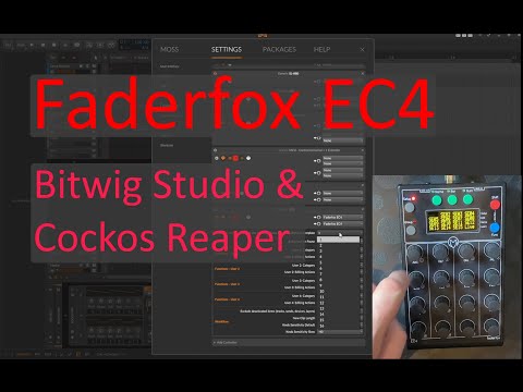Faderfox EC4 - Support for Bitwig Studio & Cockos Reaper is here!