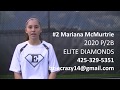 Mariana McMurtrie Softball Skills Video