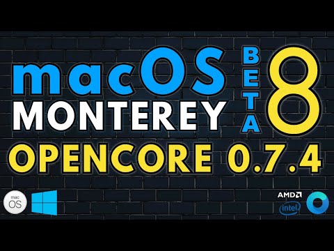 HACKINTOSH: COMO OBTER E INSTALAR macOS MONTEREY BETA 8 & ATUALIZAR OPENCORE PARA 0.7.4 - AMD/INTEL