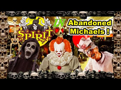 SPIRIT HALLOWEEN 2020 inside AWESOME ABANDONED Michaels !