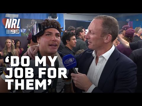 Reece Walsh shares his mindset before the Grand Final: In the Sheds | NRL on Nine