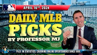 MLB DAILY PICKS | THE PROF'S PREDICTIONS FOR TONIGHT (2 GAMES)! (April 16th) #mlbpicks