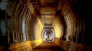 Temple corridor in Rameshwaram, Tamilnadu