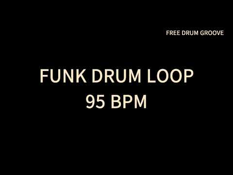 Funk Drum Loop 95 BPM / Drum Only / Groovy Drum Track