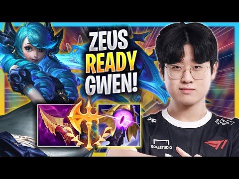 ZEUS IS READY TO PLAY GWEN! - T1 Zeus Plays Gwen TOP vs Vex! | Season 2023