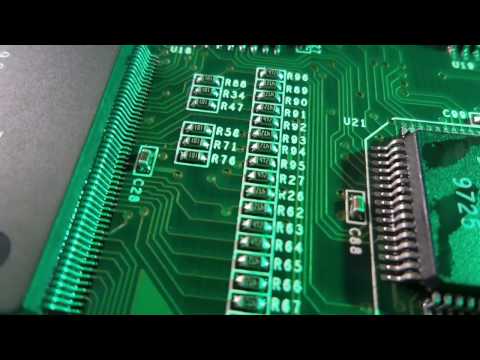 Free Full HD footage Moving the camera over the circuit board