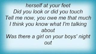 Terri Clark - Was There A Girl On Your Boys' Night Out Lyrics
