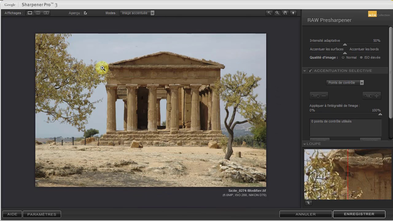 Nik Collection :  Sharpener Pro 3 - Raw PreSharpener  - Partie 1