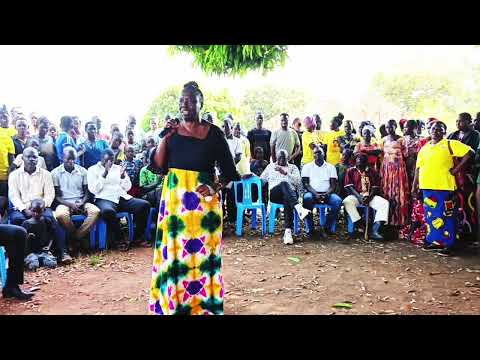 Hon. Pedun Josephine addressed the people of Orisai community.