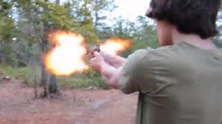 Shooting HUGE GUN, it's a real hand canon!