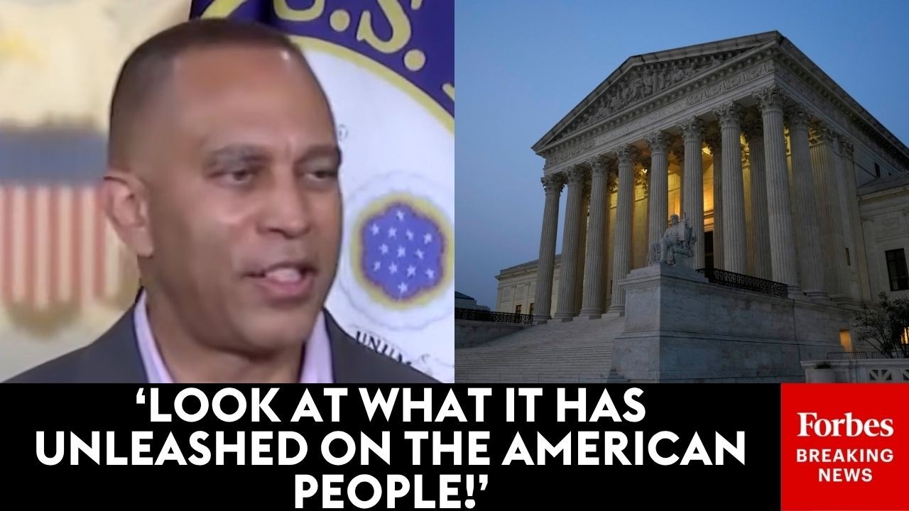 Video: Hakeem Jeffries criticizes Supreme Court on voting maps, immunity and corruption