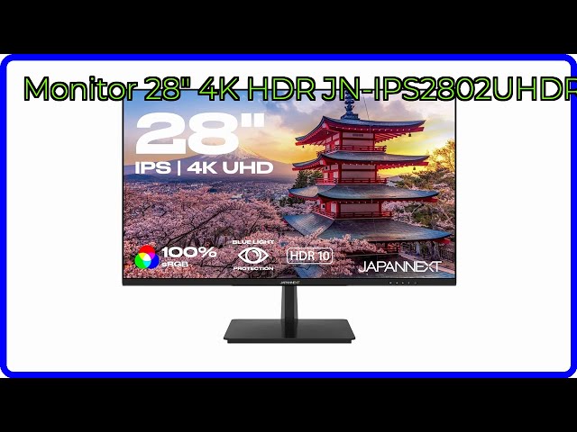 Vídeo relacionado con JapanNext Monitor Gaming 28" IPS 4K UHD (3840x2160) 144hz 1ms | HDR | Altura e inclinación Ajustable (HSP) Altavoces Integrados | Flicker-Free G-Sync/FreeSync | Garantía de 2 años | JN-280IPS144UHDR