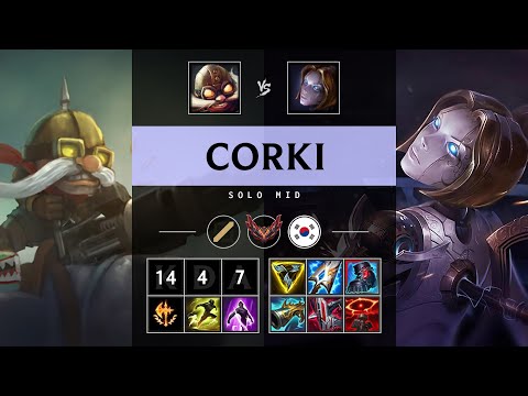 Corki Mid vs Orianna - KR Grandmaster Patch 25.17