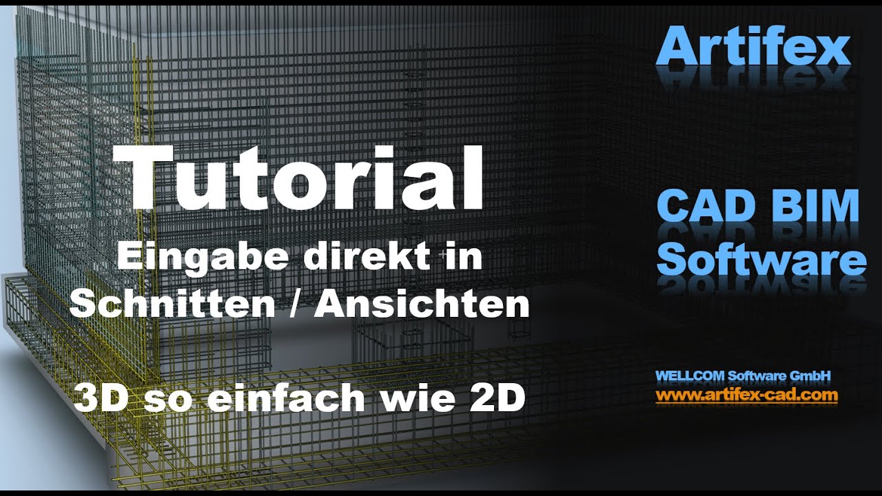 3D Eingabe direkt in Schnitten / Ansichten