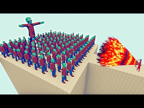 100x ZOMBIES + GIANT vs EVERY GODS - Totally Accurate Battle Simulator TABS