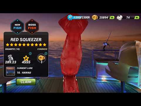 Fishing Clash Boss Fish in Hawaii "Red Squeezer"