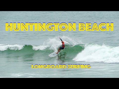 HUNTINGTON BEACH LONGBOARD SURFING