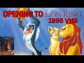 Opening To The Lion King 1995 VHS