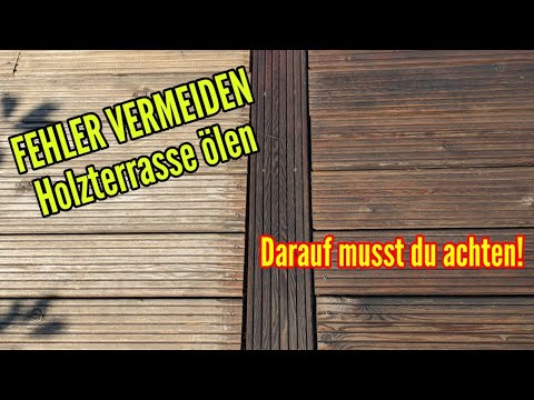 Oiling a wooden terrace - Avoid these MISTAKES!