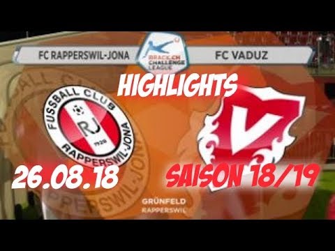 Highlights: Fc Rapperswil - Jona vs Fc Vaduz (26.08.18)