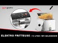 Commercial Electric Deep Fryer - 12 L - 3,25 kW - with Drain Tap