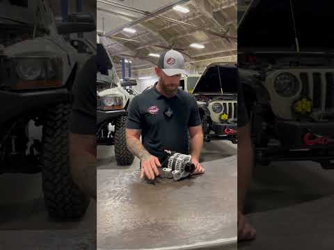 High output alternator upgrade from Mechman!💪 #diesel #dieseltruck #dieselpower #shorts