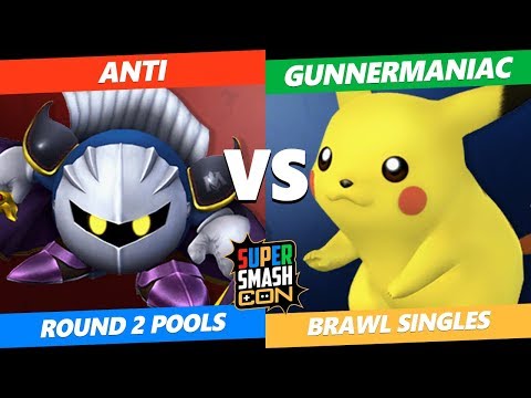 SSC 2019 SSBB - T1 | ANTi (Meta Knight) Vs. Gunnermaniac (Pikachu) Smash Brawl Tournament Pools