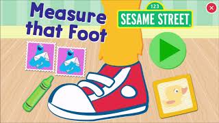 Sesame Street: Measure That Foot (Learn to Measure) counting kids educational preschool kindergarten