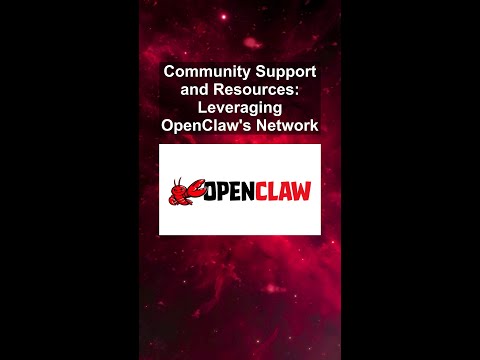 Community Support and Resources: Leveraging OpenClaw's Network #ai #artificialintelligence Community