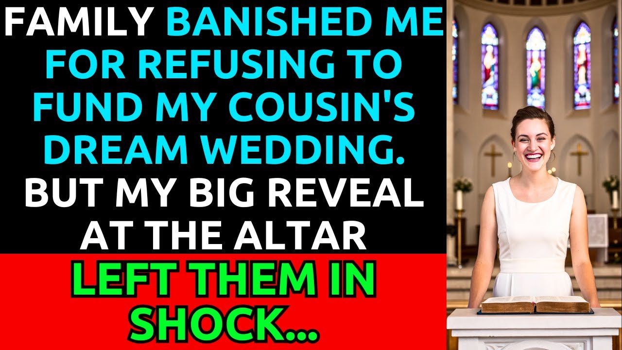 Family Banished Me for Refusing to Fund Cousin's Wedding, Until My Shocking Altar Reveal