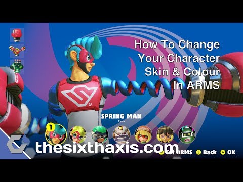 ARMS - How To Change Your Character Skin & Colours