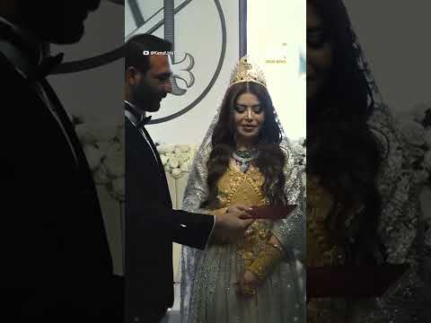 فستان مرصع بالذهب و"أمطار العروسين" بالأموال.. ما قصة هذا العرس الفخم؟ 