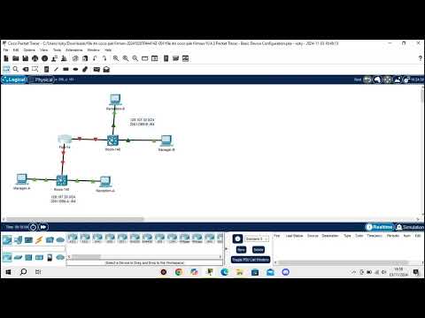 10.4.3 Packet Tracer - Basic Device Configuration