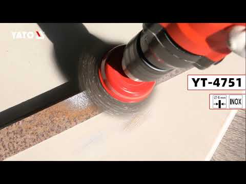 Щетка-крацовка стальная 75 мм YATO (YT-4751) для шлифовки и очистки Щетка-крацовка стальная 75 мм YATO (YT-4751) для шлифовки и очистки