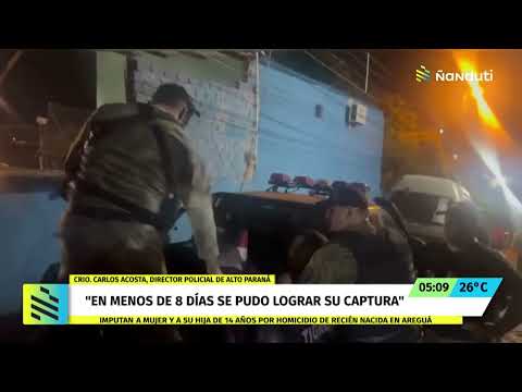 Detienen a Chopalé en el barrio San Rafael de Alto Paraná