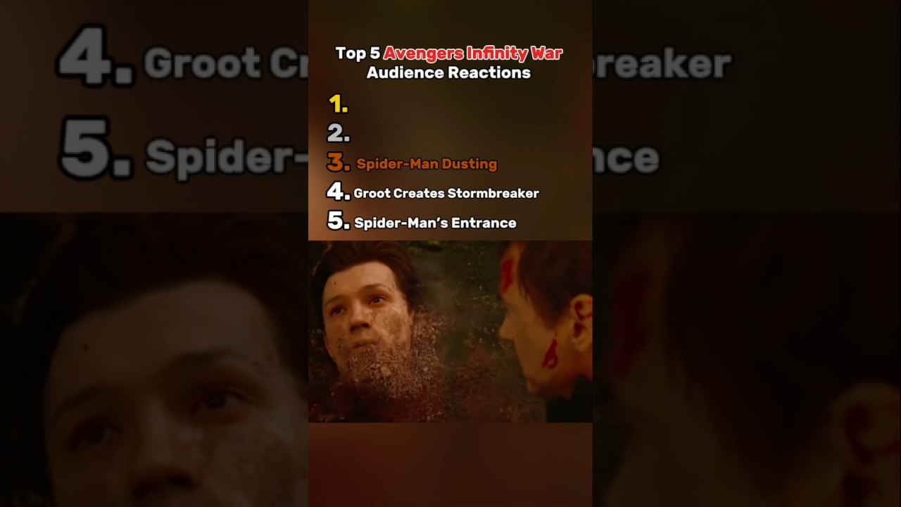 Top 5 Avengers Infinity War Audience Reactions #marvel #top5 #infinitywar #reaction