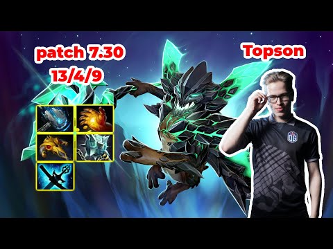 Topson Outworld Destroyer Mid - DOTA 2 7.30 - MMR rank - Dota2 Gameplay [Learn To PRO dota2]